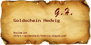 Goldschein Hedvig névjegykártya